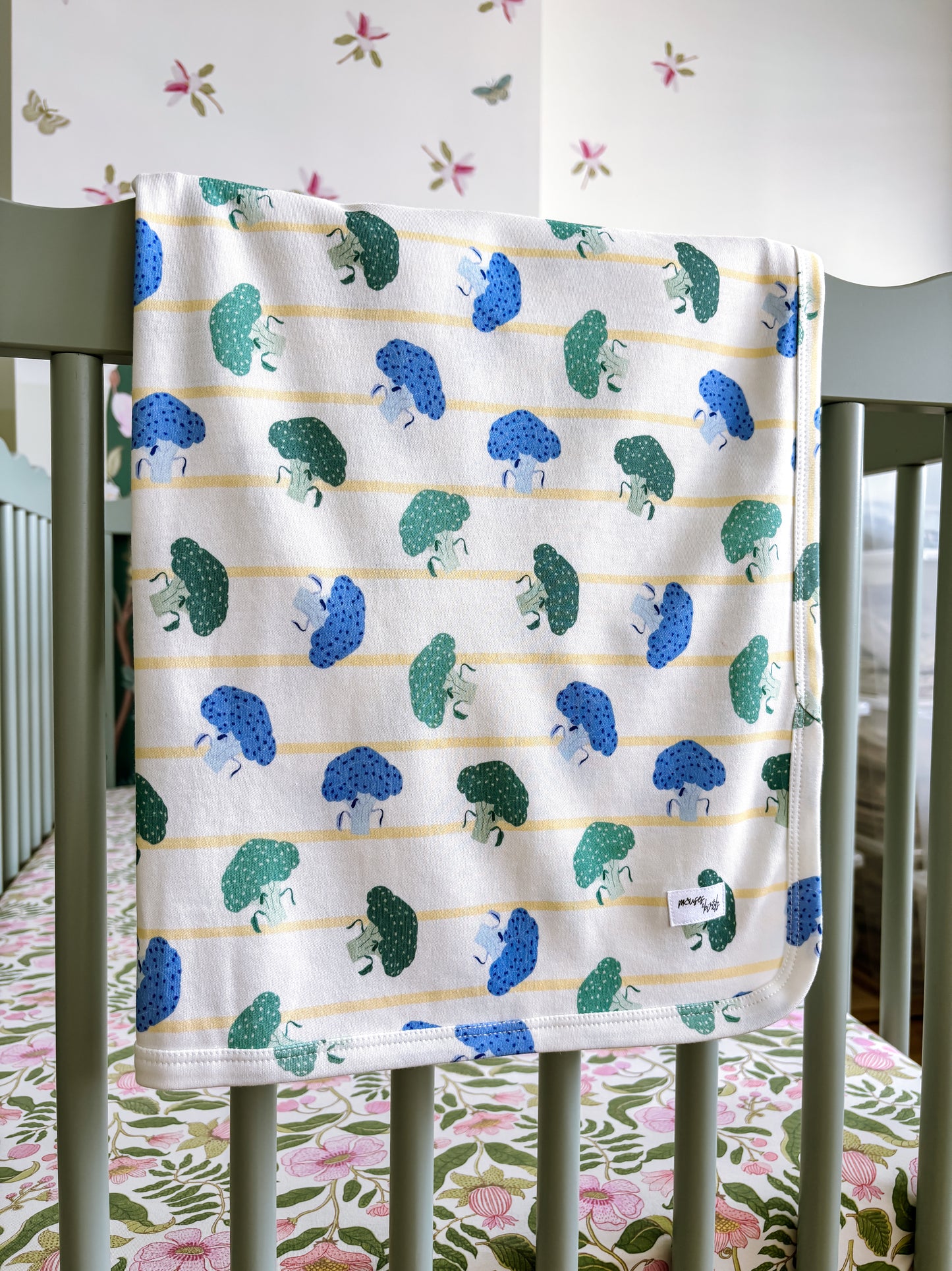 ORGANIC Broccoli Harvest Swaddle|Wrap|Blanket